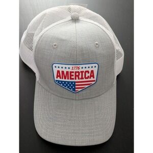 Fierce Headwesr Snapback Mesh Cap AMERICA 1776 - FOUNDING OF USA NWT Gray